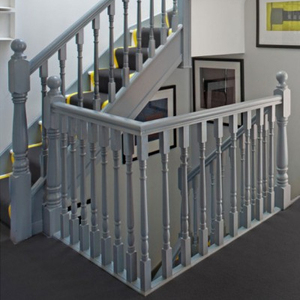 Cổ Điển Thiết Kế Ban Công Lan Can Trong Nhà Cầu Thang Gỗ Và Lan Can Tay Vịn Lan Can Gỗ Lan Can - Product Image 2