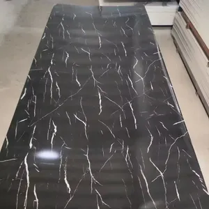 Factory Direct Sale UV Coating Marble Plastic Sheet Marble Alternative Panel PVC Marble Sheet Price