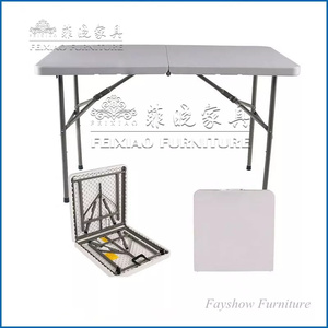 Meubles de salle à manger d'hôtel bon marché Offre Spéciale <span class=keywords><strong>Table</strong></span> de banquet pliante en HDPE de mariage <span class=keywords><strong>carrée</strong></span> blanche pour les fêtes/événements - Product Image 3