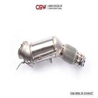 Collecteur de tuyau de descente en acier inoxydable, avec bouclier thermique, pour BMW Z4 G29 2.0T MY 2019