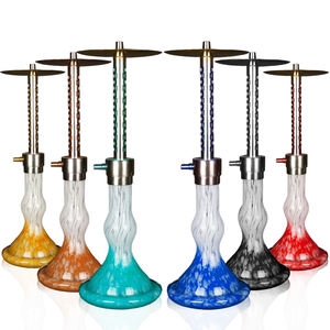 Vases en verre de couleurs allemandes, chichas, vente chaude, ensemble de <span class=keywords><strong>chicha</strong></span> en alliage d'aluminium avec accessoires de <span class=keywords><strong>chicha</strong></span>, tuyau de <span class=keywords><strong>chicha</strong></span> - Product Image 1