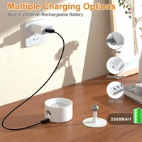 Lampe murale magnétique sans fil rechargeable à LED, à intensité variable, rotation à 360°, éclairage mural intérieur avec télécommande