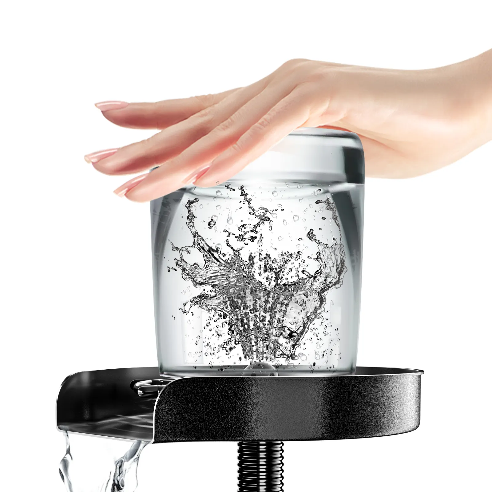 BM-JC04 strumento per la pulizia della sciacquatrice in vetro ABS rondella automatica della tazza rondella della bottiglia detergente per tazze per lavello da cucina ad alta pressione