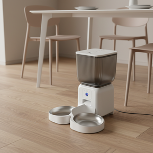 Distributeur de nourriture intelligent pour animaux de compagnie avec application mobile pour l'alimentation à distance, capacité de 4,5 L, étanche, moniteur vidéo haute définition - Product Image 6