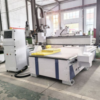 Machine de gravure à couteau vibrant SDLE 1325, machine de découpe CNC double processus avec broche et couteau pneumatique