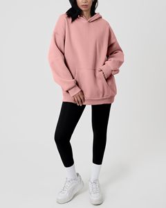 Personalizado de alta calidad holgado Streetwear pulóver fabricante de ropa Drop Shoulder Activewear Jogger mujeres sudaderas con capucha - Product Image 2