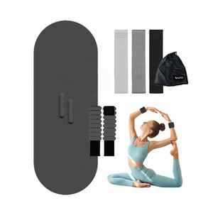 Venta al por mayor Yoga Pilates accesorios silicona mancuerna Power Ring Yoga Mat Home Gym Fitness Set Pilates Kit esencial para mujeres - Product Image 3