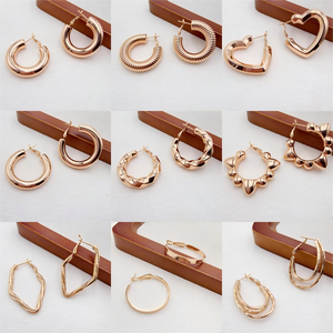 XUPING Large <strong>Small</strong> Irregular Wavy Geometric Hoop <strong>Earrings</strong> <strong>Women</strong> Daily Wear Ornaments Jewelry Wholesale <strong>Earrings</strong> - Product Image 6