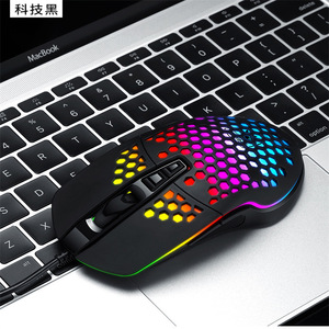 V9 Wired Gaming <b>Mouse</b> Hollow DesignRgb Lighting For Desktop Laptop Computer - Product Image 3