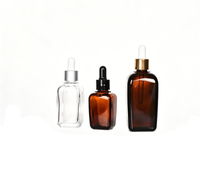 Flacons compte-gouttes carrés en verre pour cosmétiques, toutes tailles (10ml, 20ml, 30ml, 50ml, 100ml), stock en gros, marque personnalisée pour produits de beauté DIY