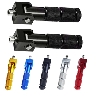 Pédale pliante universelle en alliage d'aluminium pour moto, structure durable, design réglable, accessoire de confort de conduite - Product Image 1