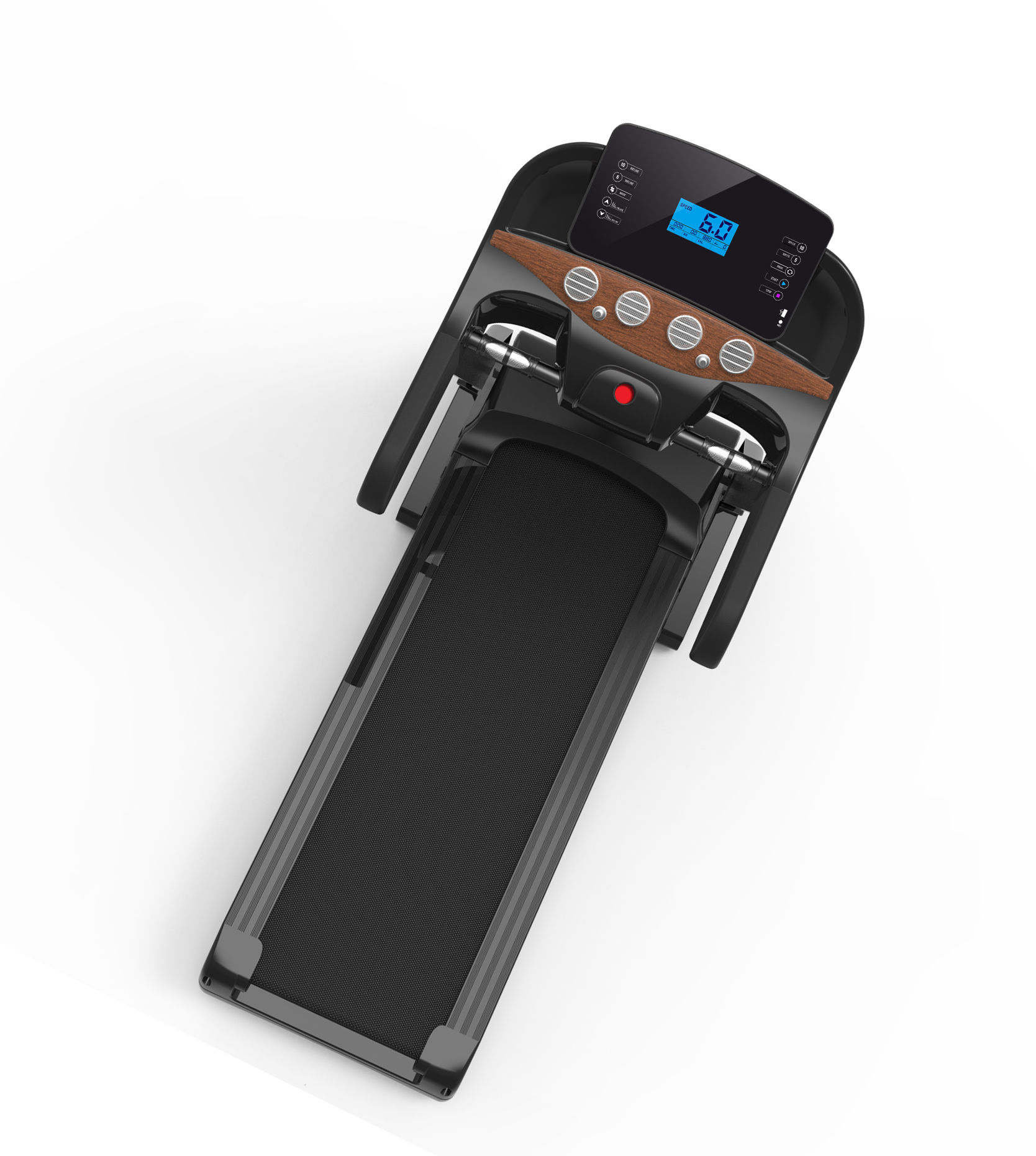 Тренажер беговая тренажер Электрический домашний тренажерный зал домашнего фитнеса черного цвета