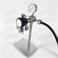 Prensa de filtro de presión media estándar API, probador de pérdida de agua en lodo, vaso para fluido de perforación de acero inoxidable/aluminio