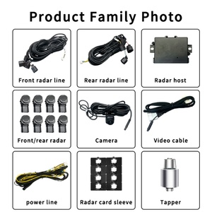 Kit de système Parktronic Nissan avec 8 capteurs radar de stationnement, double capteur avant et arrière, vidéo visuelle et sonde d'angle mort - Product Image 2