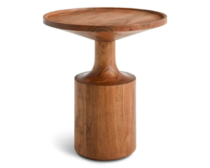 Modern Wooden Nightstand with Round Top Mid Century Design Solid Wood <b>Bedside</b> <b>Table</b> Bedroom Storage Furniture Home Accent <b>Table</b> - Product Image 1