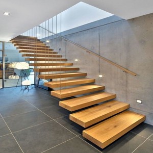 <span class=keywords><strong>Escalier</strong></span> <span class=keywords><strong>droit</strong></span> moderne <span class=keywords><strong>en</strong></span> bois avec marches <span class=keywords><strong>en</strong></span> bois et rampes <span class=keywords><strong>en</strong></span> <span class=keywords><strong>acier</strong></span> inoxydable, design professionnel CBMmart - Product Image 1