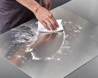 Planche à découper en acier inoxydable grand panneau de pétrissage Double face en acier inoxydable épaissi roulé cuisson planches à découper cuisine