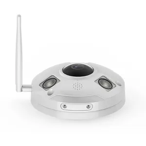 กล้องรักษาความปลอดภัย Fisheye แบบพาโนรามา 360 องศา Wifi ในร่ม IP ซ่อนกล้องสายลับกล้องไร้สาย De Seguridad