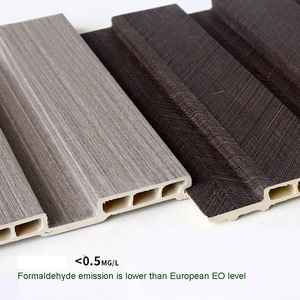 लकड़ी अनाज पीवीसी डब्ल्यूपीसी दीवार पैनलों डिजाइन सजावट घर के निर्माण सामग्री के लिए आंतरिक दीवार सजावटी 40/60cm पीवीसी दीवार पैनल - Product Image 2
