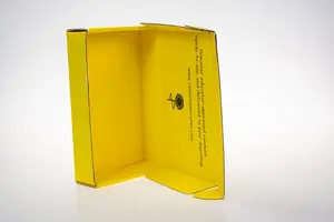 공장 도매 노란색 비행 기계 상자 물류 특급 포장 의류 휴대 전화 케이스 포장 상자 인쇄