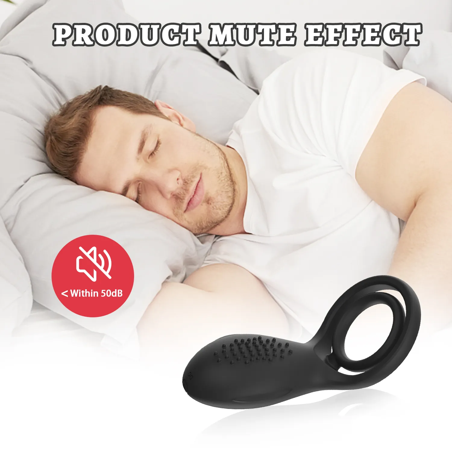 Ylove Liquide Silicone Cock Ring Éjaculation Masculine Vibration Pénis Cock Ring Pour Hommes