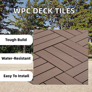 Tercel eco-friendly incastro Anti-scivolo WPC mattonelle 18mm pavimento <span class=keywords><strong>in</strong></span> <span class=keywords><strong>PVC</strong></span> <span class=keywords><strong>per</strong></span> balcone da esterno DIY contemporaneo liscio spazzolato - Product Image 4