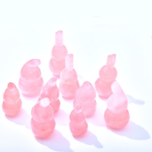 Bán buôn Chất lượng cao tự nhiên mini đánh bóng chữa bệnh tinh thể thủ công Rose Quartz bầu cho món quà - Product Image 5