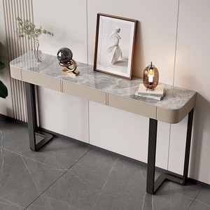 Mesa de consola de control de entrada lujosa Simple creativa moderna mesa de cola estrecha montada en la pared para <span class=keywords><strong>pasillo</strong></span> o esquina de entrada - Product Image 3