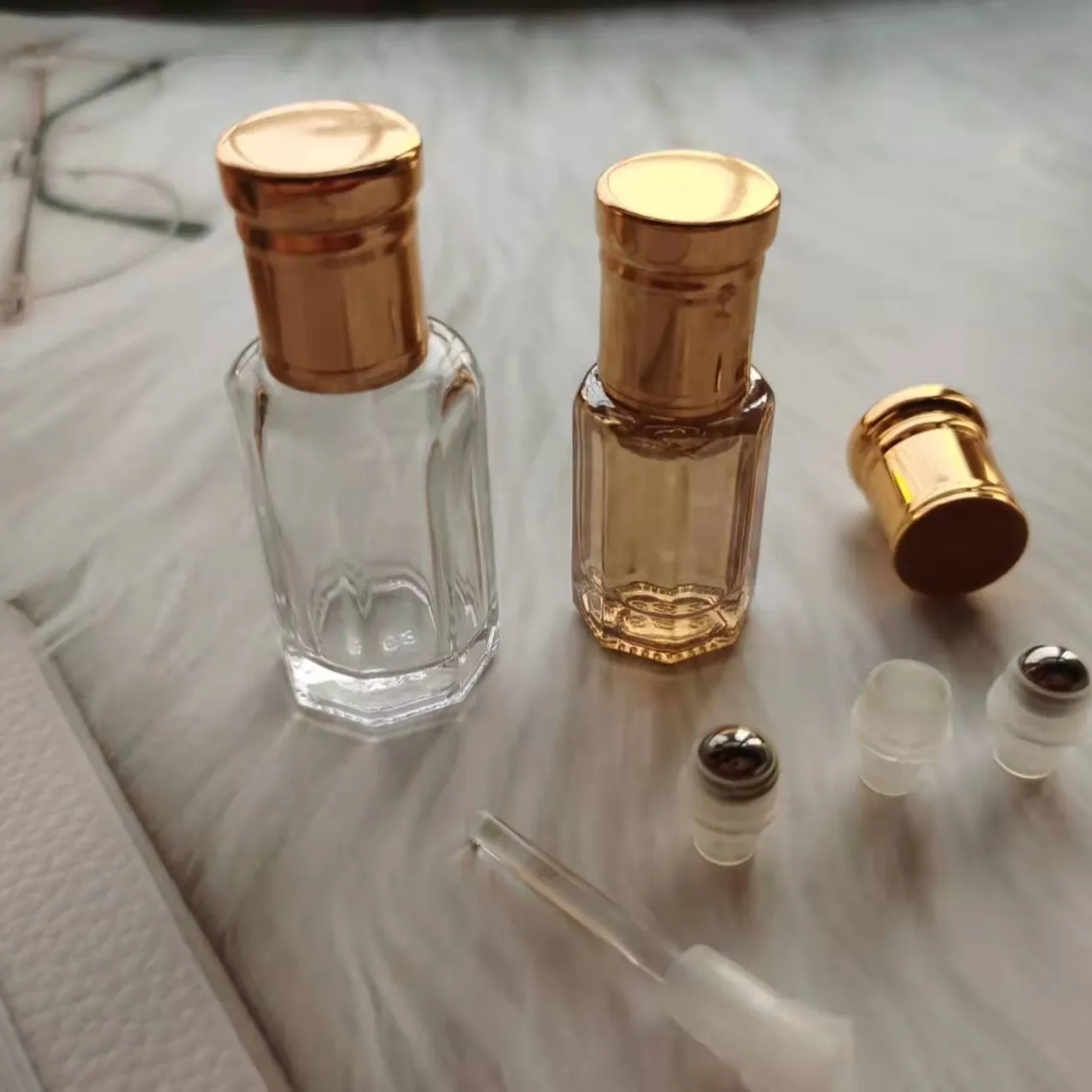 Custom logo Arabian Arabic Luxury 3 ml Simple Oud Perfume Oils Attar Bottle