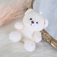 12cm dessin animé ours en peluche peluche poupée porte-clés pendentif mignon peluche porte-clés poupée sac pendentif accessoires pour garçons filles cadeau