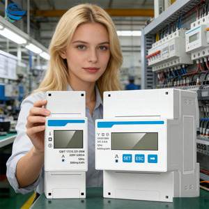 Medidor de Energía Electrónico con Pantalla LCD <span class=keywords><strong>Chint</strong></span> <span class=keywords><strong>DDSU666</strong></span> 220V 5(60)A, Medidor de Corriente de Panel, Medidor de Energía para Riel DIN DTSU666 - Product Image 1