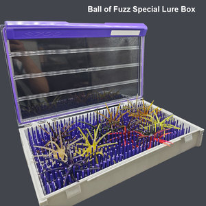 Boîte à leurres spéciale Ball of Fuzz, boîte <span class=keywords><strong>de</strong></span> <span class=keywords><strong>rangement</strong></span> <span class=keywords><strong>pour</strong></span> appâts souples en forme d'ormeaux, boîte <span class=keywords><strong>de</strong></span> pêche transparente en silicone, étanche et portable - Product Image 6