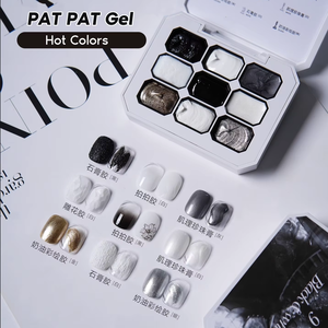 Hanyi Neueste 2g Gradienten effekt Patpat Ombre Clapping Paint Nagel Gel politur Private Label LED Lampen quelle Gel nägel - Product Image 1