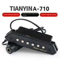 High Quality A-710 Preamp System with Piezo Pickup 39-42 Inch Acoustic Guitar Parts Metal and Plastic Parts Included