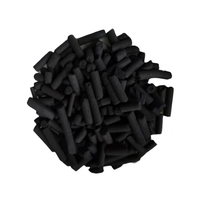 Granulés de charbon actif de coque de noix de haute qualité, pureté 99,9 %, diamètre 4 mm, noir de carbone, durée de conservation 5 ans, pour l'eau potable