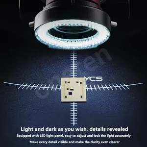 <span class=keywords><strong>Microscope</strong></span> Numérique YCS 6065X 6.5X avec Grossissement Réglable et Éclairage LED pour Réparation de Téléphones Mobiles et Kit d'Outils Électroniques - Product Image 4