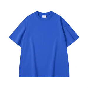 เสื้อยืดผู้ชาย แขนสั้น ทรงหลวม ผ้าคอตตอนถัก 100% หนา 300gsm ไม่เป็นขุย ทรงโอเวอร์ไซส์ สไตล์ลำลอง ใส่สบายสำหรับฤดูร้อน - Product Image 4