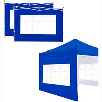 Tenda Robusta per Interni/Esterni 10x10 10x20ft 3x3 3x6m Rossa Blu con Pareti Laterali Avvolgibili per Venditori Tutte le Stagioni