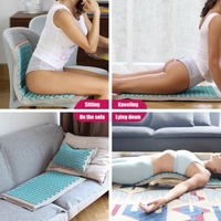 Kit de tapis de massage d'acupression de bien-être pour le yoga de qualité supérieure, coussin de relaxation profonde pour la gestion du stress et les soins de santé à domicile