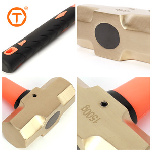 Heavy Duty <strong>Non</strong>-<strong>sparking</strong> Tools Aluminium Bronze Brass Cooper Sledge Stone Masonry Hammer with Fiber <strong>Handle</strong> - Product Image 3