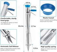 Outils de planteur d'ampoules à long manche et outil de semis de légumes