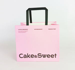 Miễn Phí Biểu Tượng Tùy Chỉnh In Sang Trọng Có Thể Tái Chế Giấy Dùng Một Lần Màu Hồng Bánh Bánh Bao Bì Hộp Với Ly Cà Phê Túi Giấy - Product Image 4