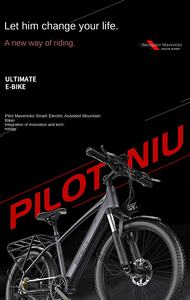 Vélo électrique tout-terrain léger de 26 pouces pour adulte, type VTT ou trottinette électrique, avec moteur puissant - Product Image 5