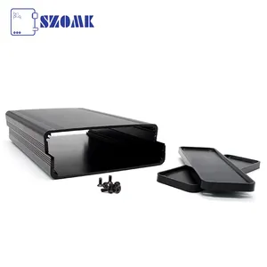 SZOMK挤压铝外壳阳极氧化铝盒，用于CCTV摄像机电池外壳电子项目盒