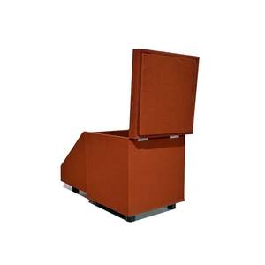 Passi in velluto a 3 passi per cani con scale antiscivolo per animali domestici con deposito per piccoli cuccioli medi gatti modello solido - Product Image 5