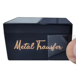 Angepasst Schönes Design Metall Transfer Aufkleber Label Nicht Abnehmbare Transfer Aufkleber Folie Transfer Reiben Auf Aufkleber