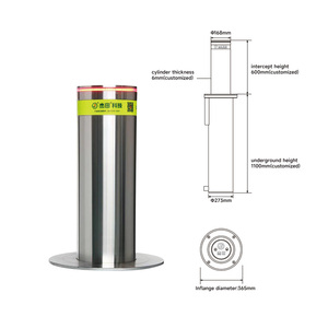 Acquista nuovi dissuasori automatici anticollisione idraulici 304 in acciaio inossidabile per sicurezza stradale - Product Image 2