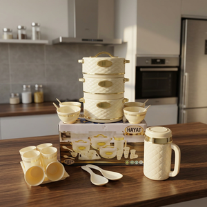 Ensemble de 21 pièces de casseroles en céramique métallique Anax, tasses, cuillères, bordure dorée, luxe moderne, poignées en alliage de zinc antiadhésives, fond en acier inoxydable - Product Image 2