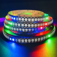 Tira de Luz LED WS2812B DC5V RGBIC Programable Direccionable Píxel RGB RGBW 30 60 144 Resistente al Agua IP20 IP65 IP67 IP68 10MM 12MM 5M