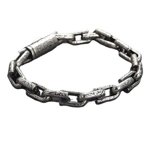 Bocai S925 Sterling Silver Bạc Người Đàn Ông Của Vòng Đeo Tay Tốt Chuỗi Liên Kết Vĩnh Cửu Mây Hình Chữ U Khóa Châu Âu Mỹ Hip Hop - Product Image 5